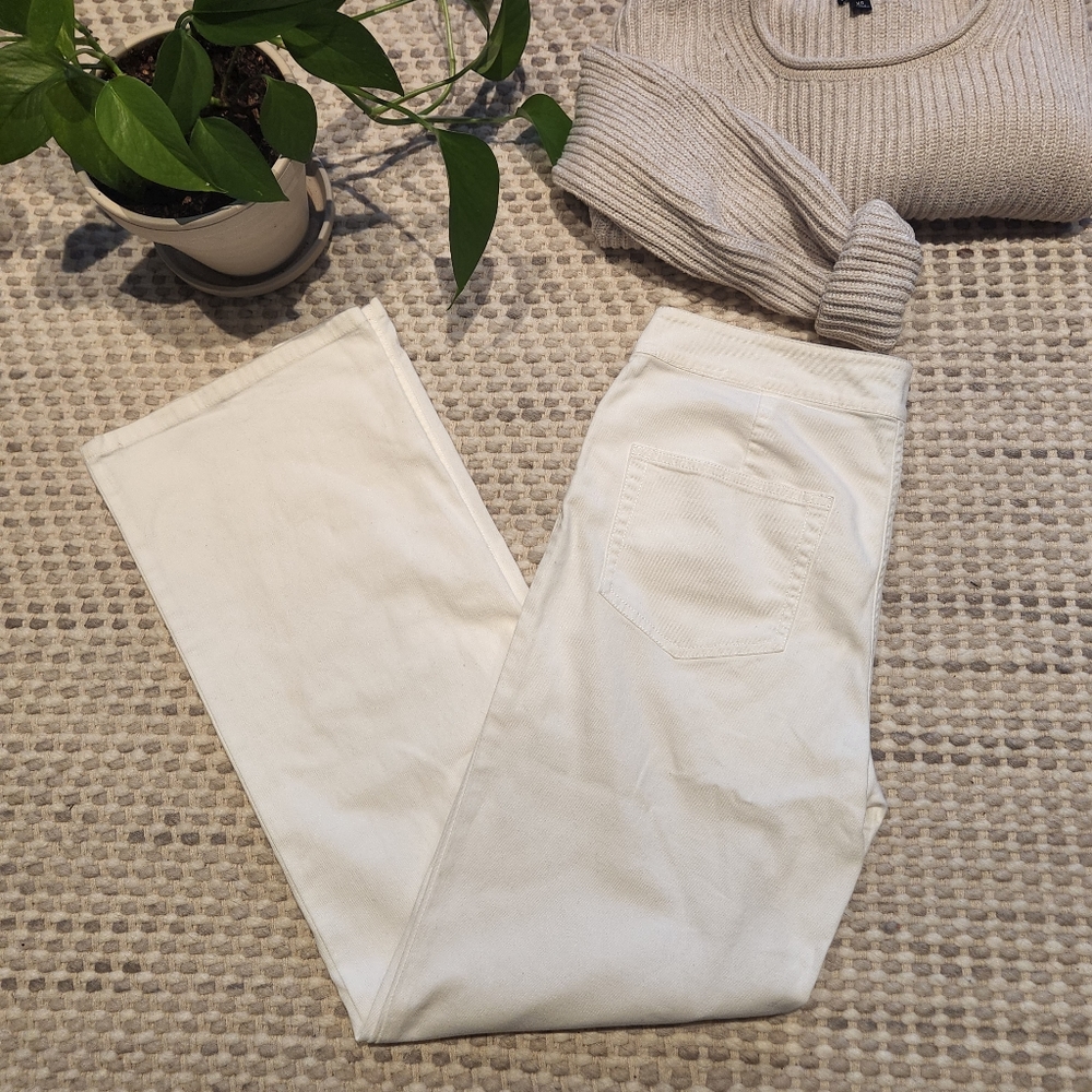 Eileen Fisher White Jeans